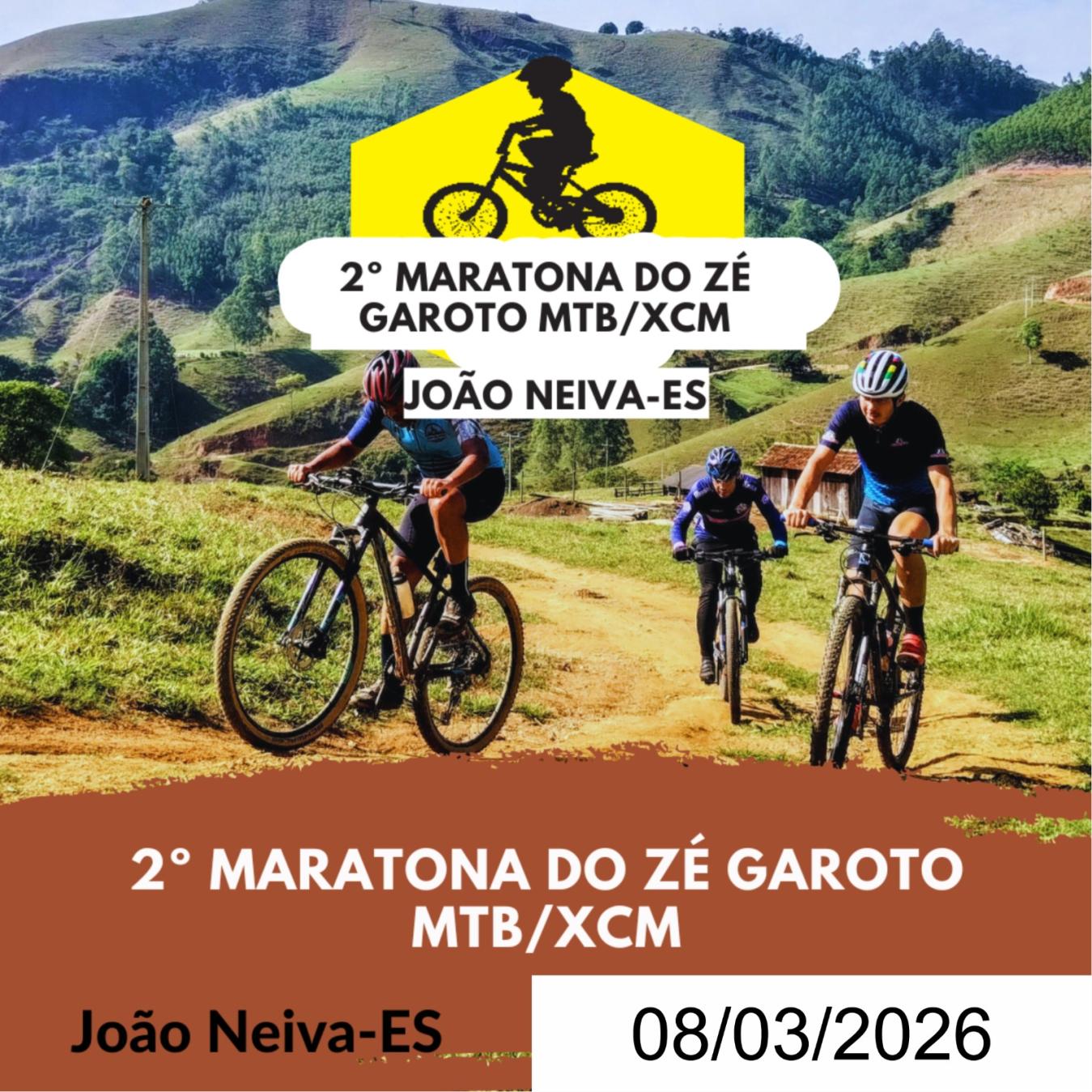 2° MARATONA ZÉ GAROTO DE MTB/XCM - 2026